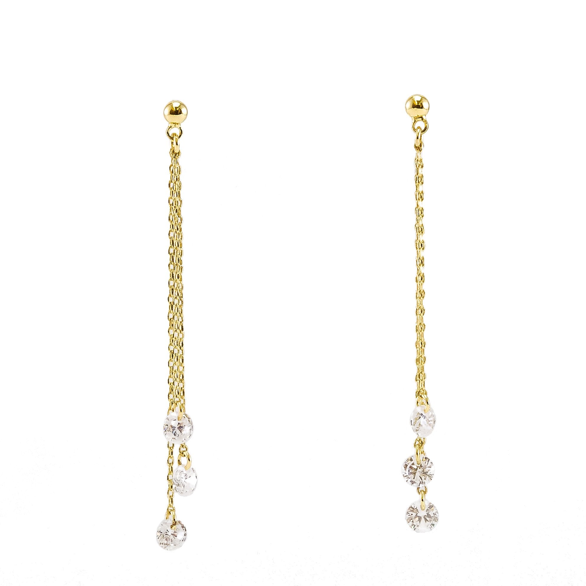 Estee Collection Graduated Pierced Earring