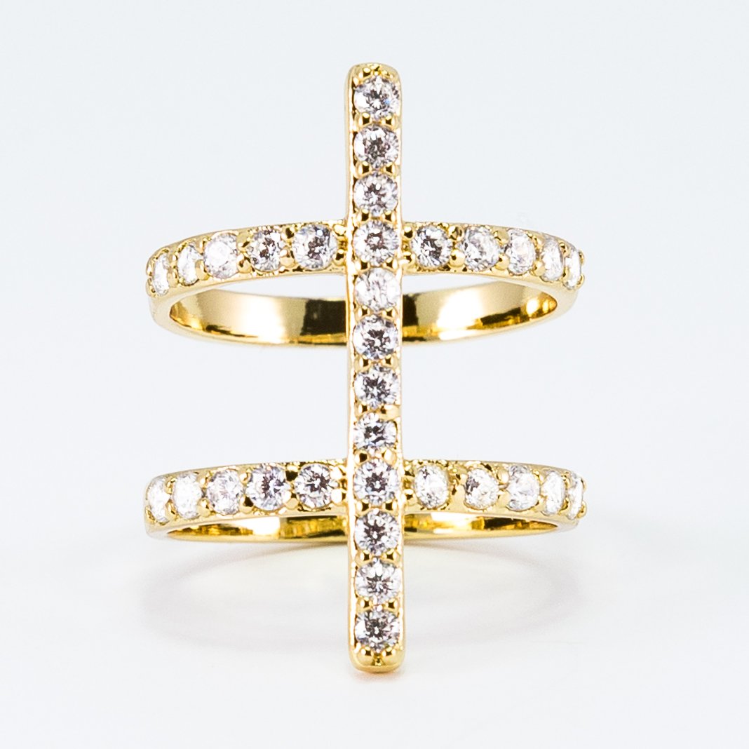 Luxe Collection Double Pave Ring