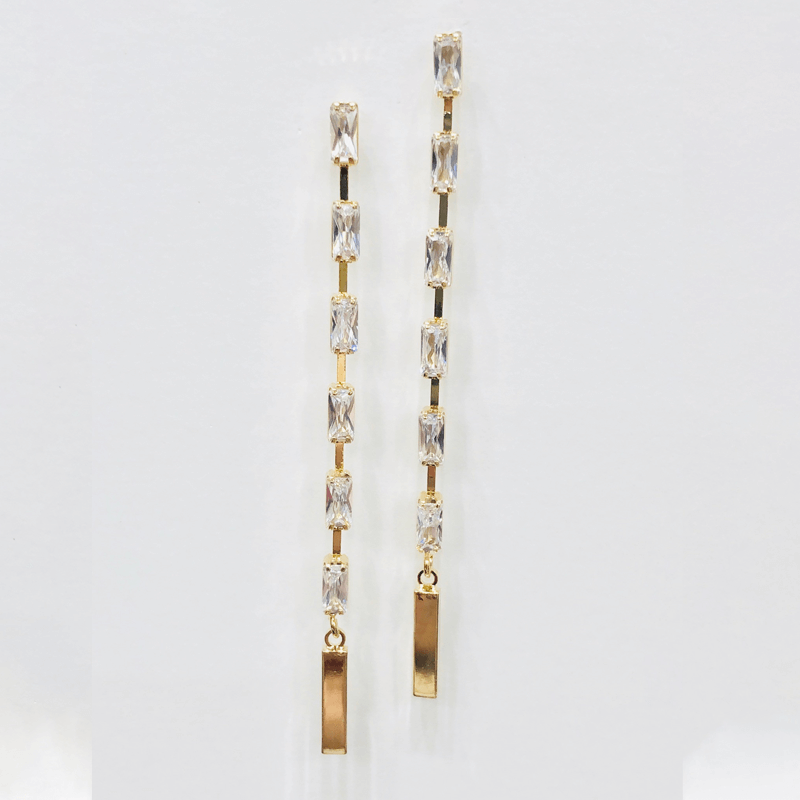 Chelsea Baguette Drop Earring