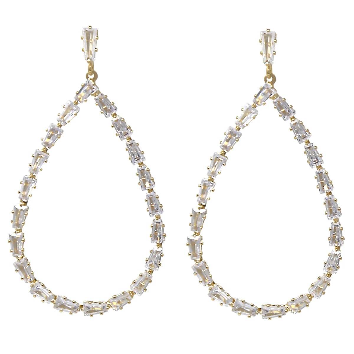 Bella Baguette Drop Earring